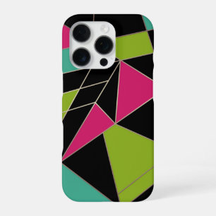 Dreiecke abstraktes Druckmuster geometrische Geome iPhone 16 Pro Hülle