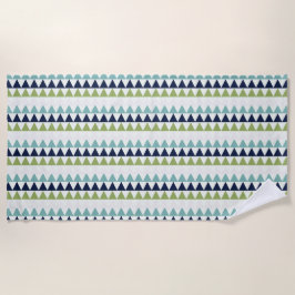 Dreiecke für Neptun, Seashell, Grüne und Marine Strandtuch