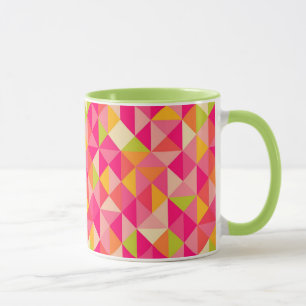 Dreiecke geometrisches Muster Tasse