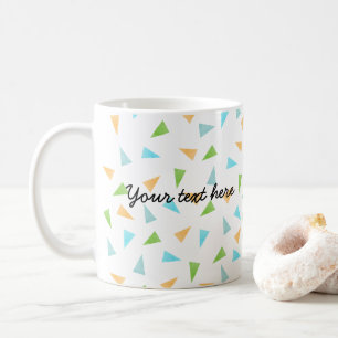 Dreiecke in den Pastellfarben, modernes Muster Kaffeetasse