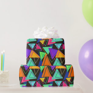 Dreiecke in Farbwrackpapier Geschenkpapier