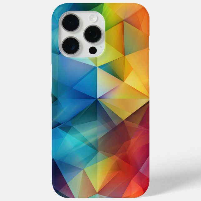 Dreiecke in Regenbogenfarben Case-Mate iPhone Hülle (Rückseite)