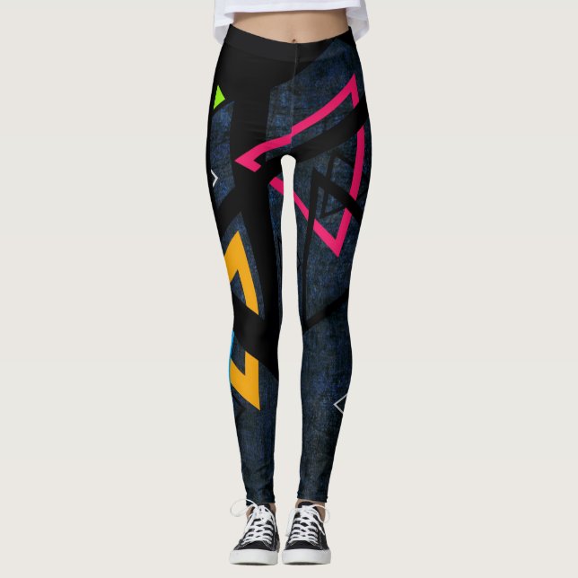 Dreiecke Leggings (Vorderseite)