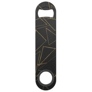 Dreiecke mit Minimalistischen geometrischen Goldr Speed Flaschenöffner