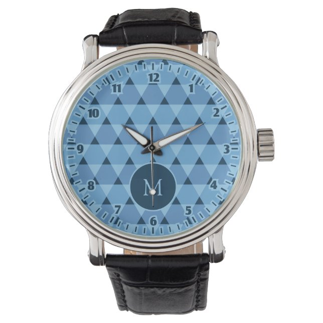 Dreiecke Muster Armbanduhr (Vorderseite)