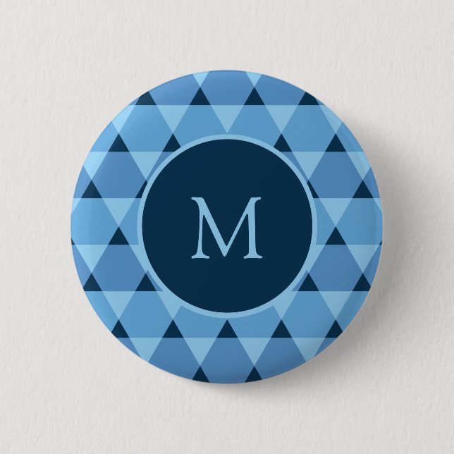 Dreiecke Muster Button (Vorderseite)