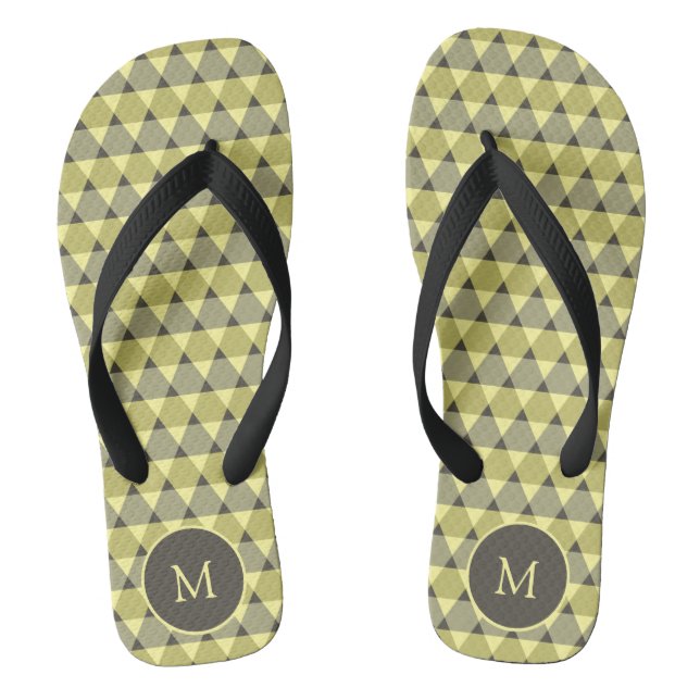 Dreiecke Muster Flip Flops (Fußbett)