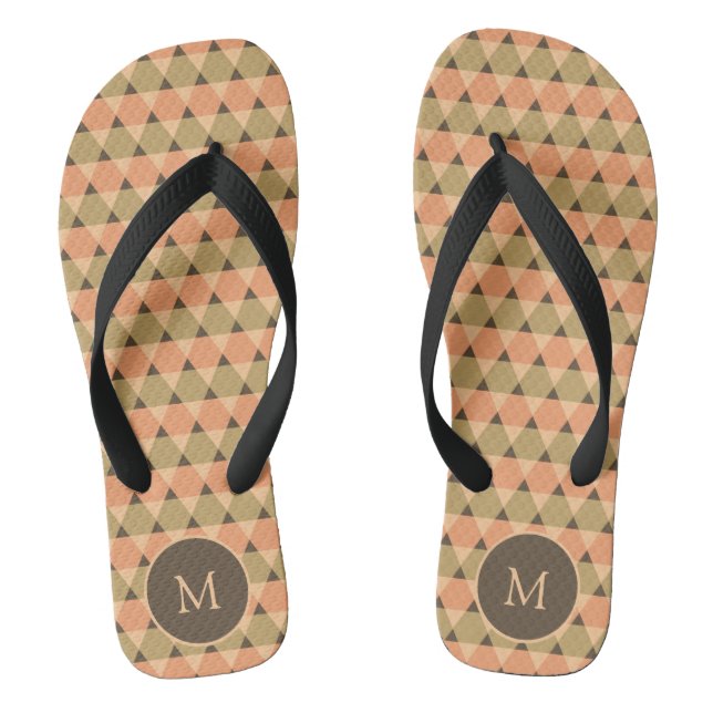 Dreiecke Muster Flip Flops (Fußbett)