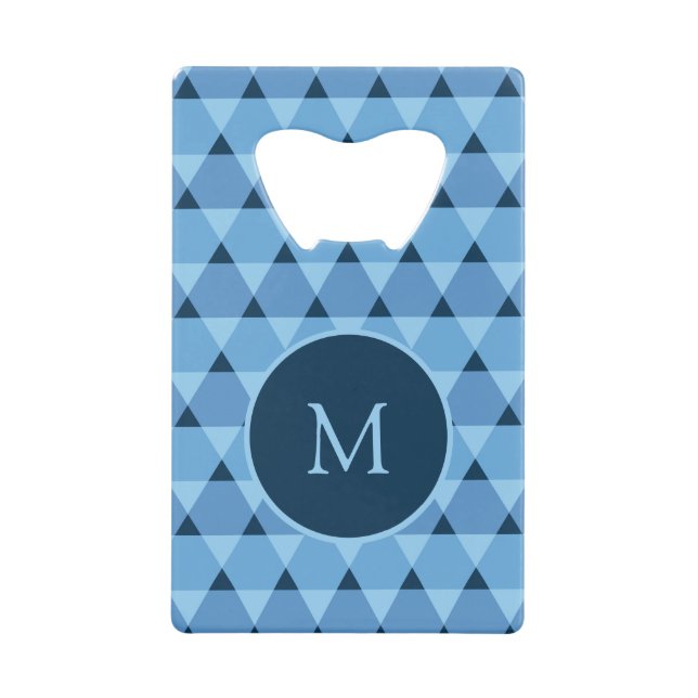 Dreiecke Muster Geldbeutel Flaschenöffner (Vorderseite)