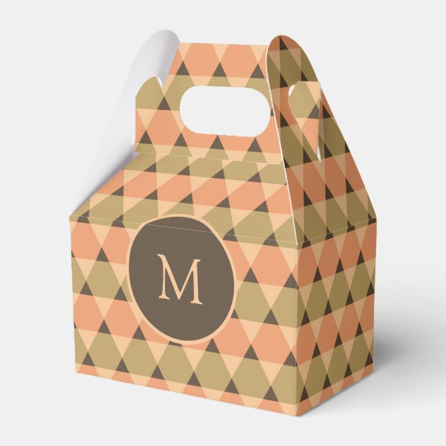 Dreiecke Muster Geschenkschachtel (Vorderseite)