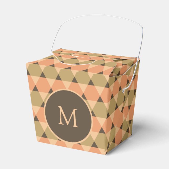 Dreiecke Muster Geschenkschachtel (Vorderseite)