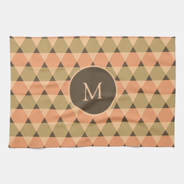 Dreiecke Muster Geschirrtuch (Horizontal)