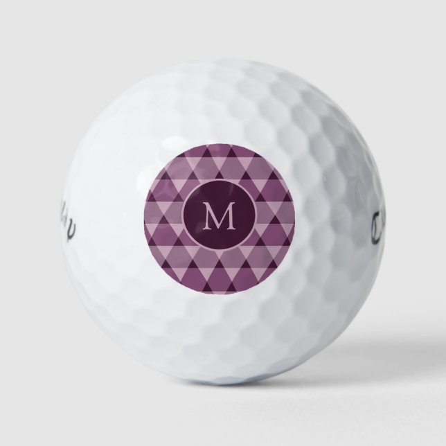 Dreiecke Muster Golfball (Vorderseite)