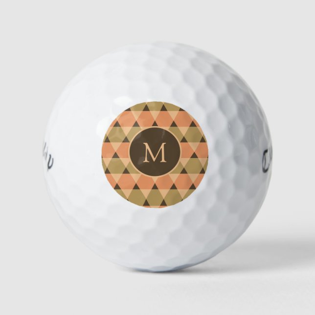 Dreiecke Muster Golfball (Vorderseite)
