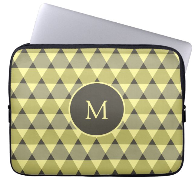 Dreiecke Muster Laptopschutzhülle (Vorderseite)