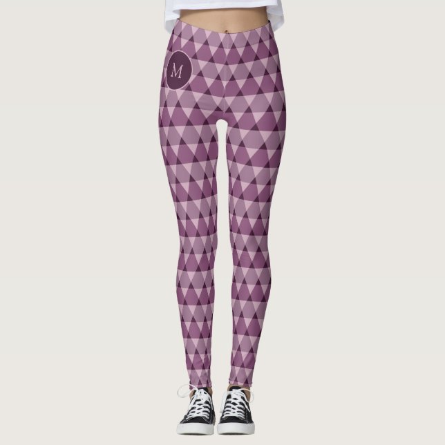 Dreiecke Muster Leggings (Vorderseite)