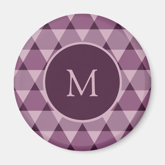 Dreiecke Muster Magnet (Vorne)