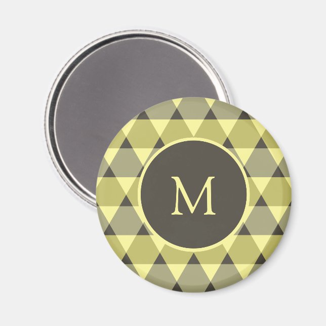 Dreiecke Muster Magnet (Vorderseite/Rückseite)
