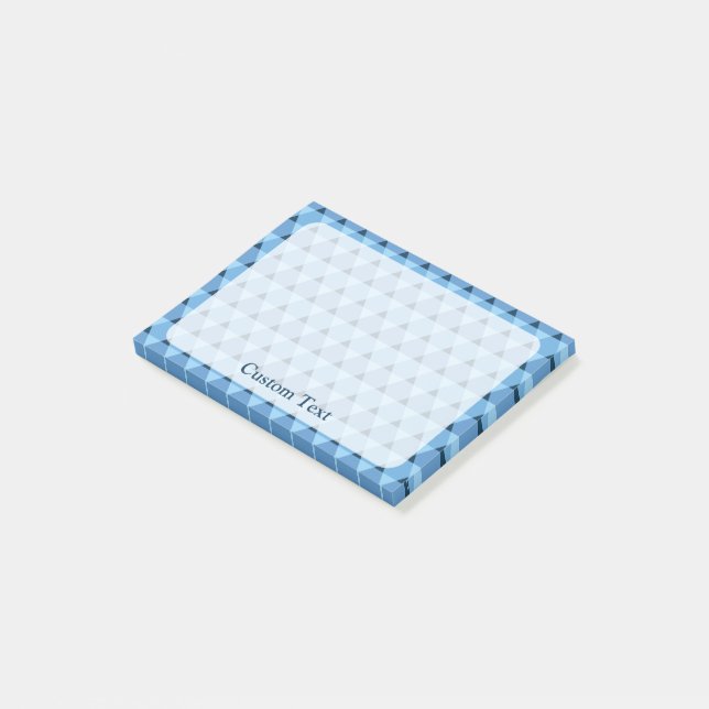 Dreiecke Muster Post-it Klebezettel (angewinkelt)