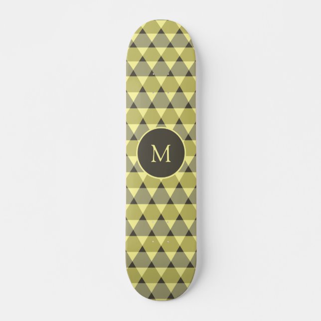 Dreiecke Muster Skateboard (Vorne)