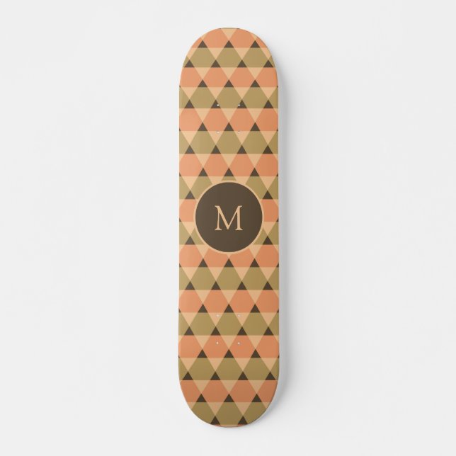Dreiecke Muster Skateboard (Vorne)