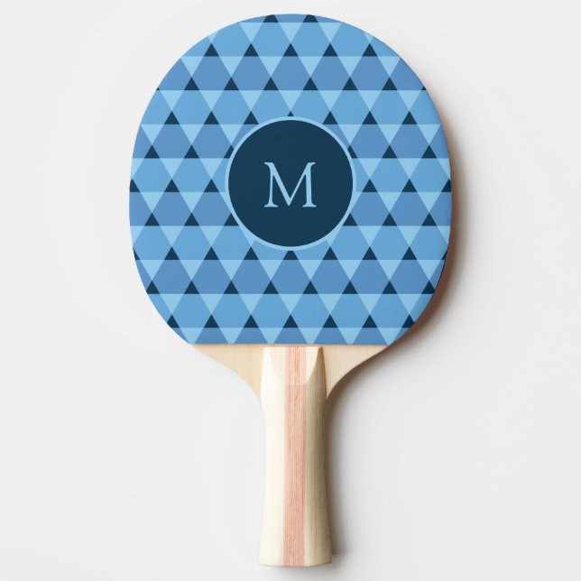 Dreiecke Muster Tischtennis Schläger (Vorderseite)