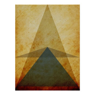 Dreiecke Poster