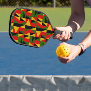 Dreiecke schwarze Geschichte Pickleball Schläger