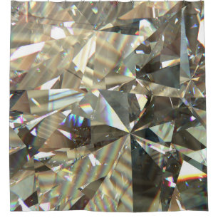 Dreieckige Diamantformen: Schichtstruktur. Duschvorhang