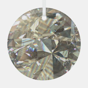 Dreieckige Diamantformen: Schichtstruktur. Ornament Aus Glas