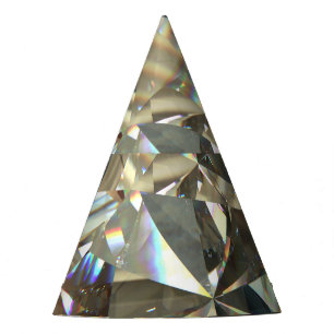 Dreieckige Diamantformen: Schichtstruktur. Partyhütchen