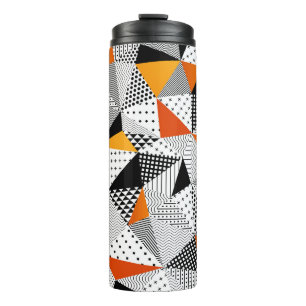 Dreieckiger Stil: Vintage polygonale Eleganz. Thermosbecher