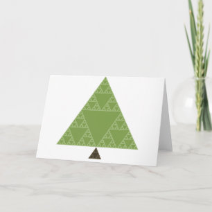 Dreiecksbaum Sierpinski Feiertagskarte