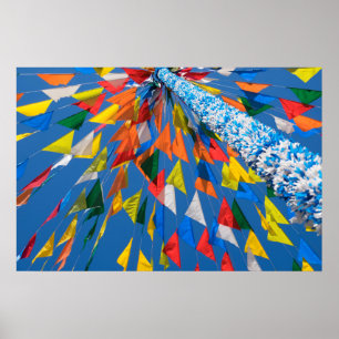 Dreiecksflaggen-Dekoration Poster