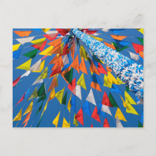 Dreiecksflaggen-Dekoration Postkarte