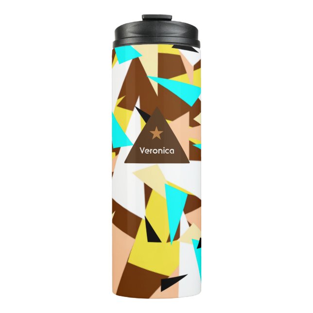 Dreiecksmuster Thermosbecher (Vorderseite)