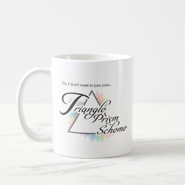 Dreiecksprismus-Regelung - AntiMLM Kaffeetasse (Links)