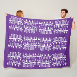 Dreiecksreihen Lila Dodle44c Fleecedecke