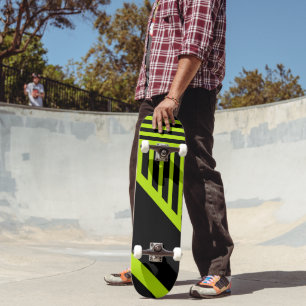 Dreiecksstreifen - Kalkgrün Skateboard