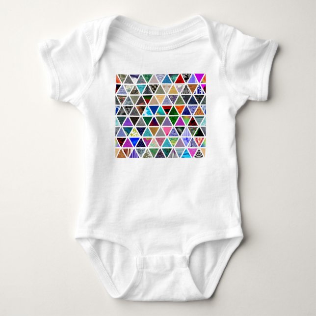 Dreieckstexte Baby Strampler (Vorderseite)