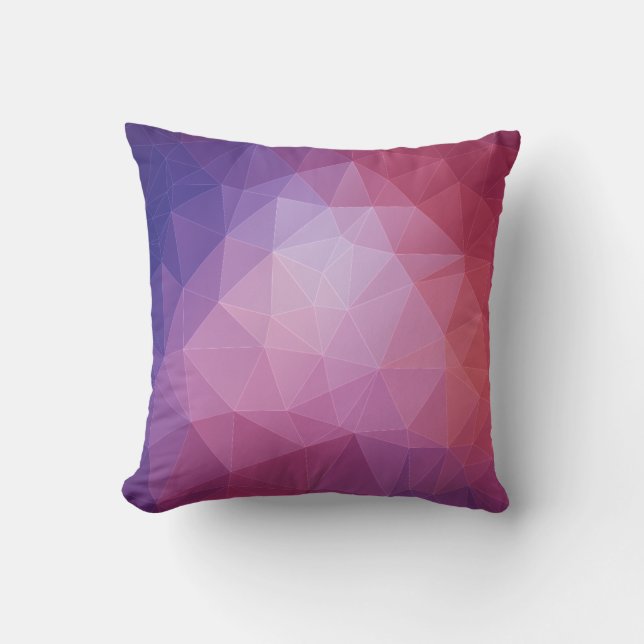 Dreieckwinkel-Polygon Kissen (Vorderseite)