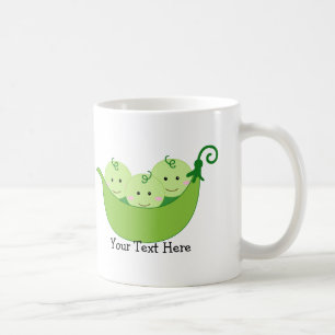Dreiergruppe-Erbsenhülsen (kundengerecht) Kaffeetasse