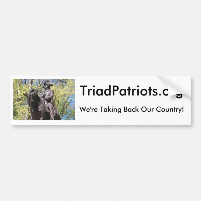 Dreiergruppen-Patriot-Autoaufkleber Autoaufkleber (Vorne)