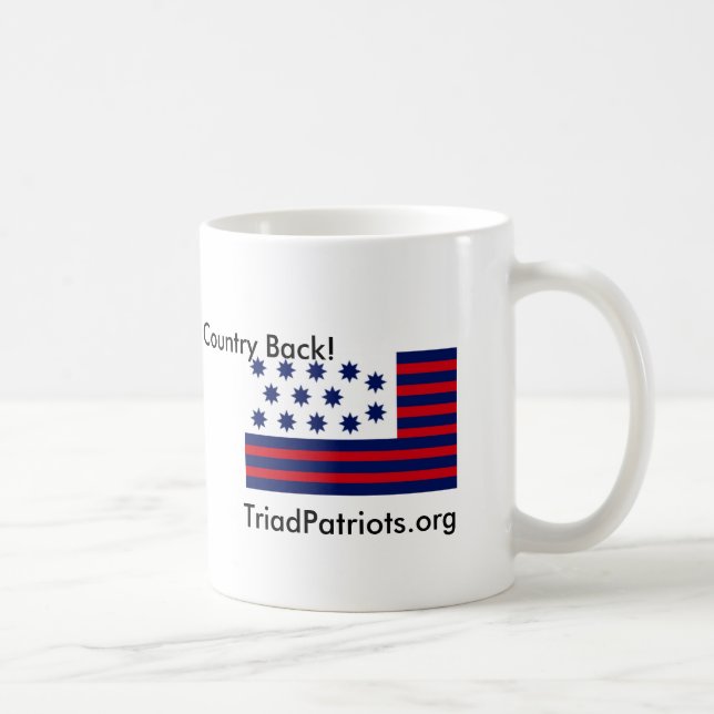 Dreiergruppen-Patriot-Kaffee-Tasse Kaffeetasse (Rechts)