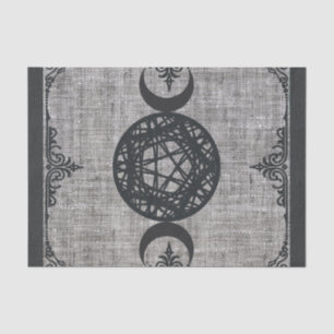 Dreiermond Vintag Wiccan Seidenpapier