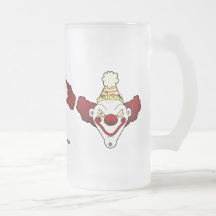 Dreifach-Clown-Frosted-Bierkrug Mattglas Bierglas