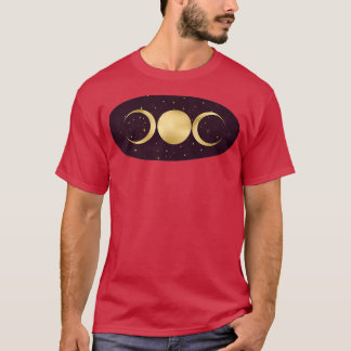 Dreifach Goddess in Stars Gold auf dem Weinberg T-Shirt