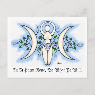 Dreifach-Goddess-Postkarte Postkarte