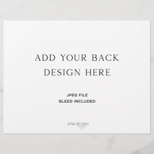 Dreifach-Hochzeitsprogramm 8,5 x 11" Flyer