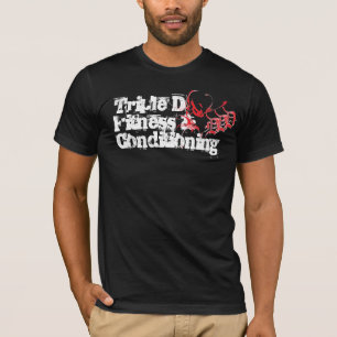 Dreifache d-Fitness u. bedingende schwarze T T-Shirt